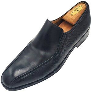 Spain Magnanni Men's size 10 Black Leather Loafer Dress Shoes 43.5 EU